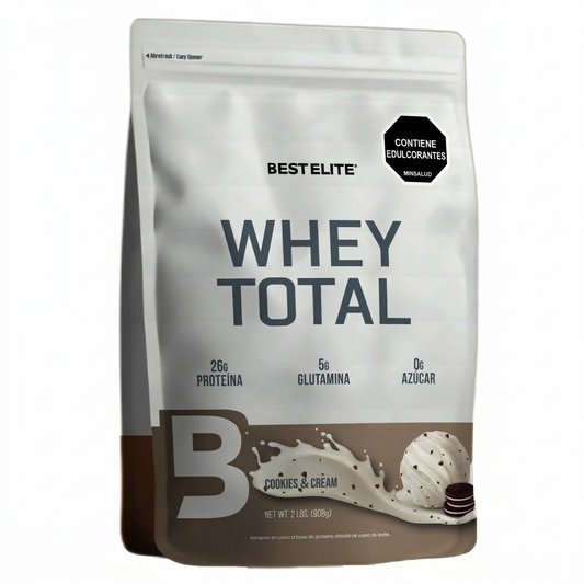 Proteína Whey Total Edición Limitada 5 lb BEST ELITE 75 Servicios Cookies & Cream