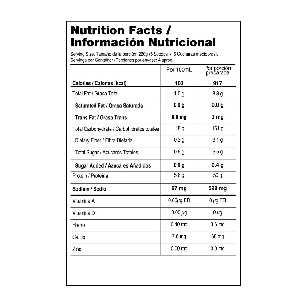 Titan Beef Mass 2 lb VITANAS 30 Servicios Vainilla Caramelo