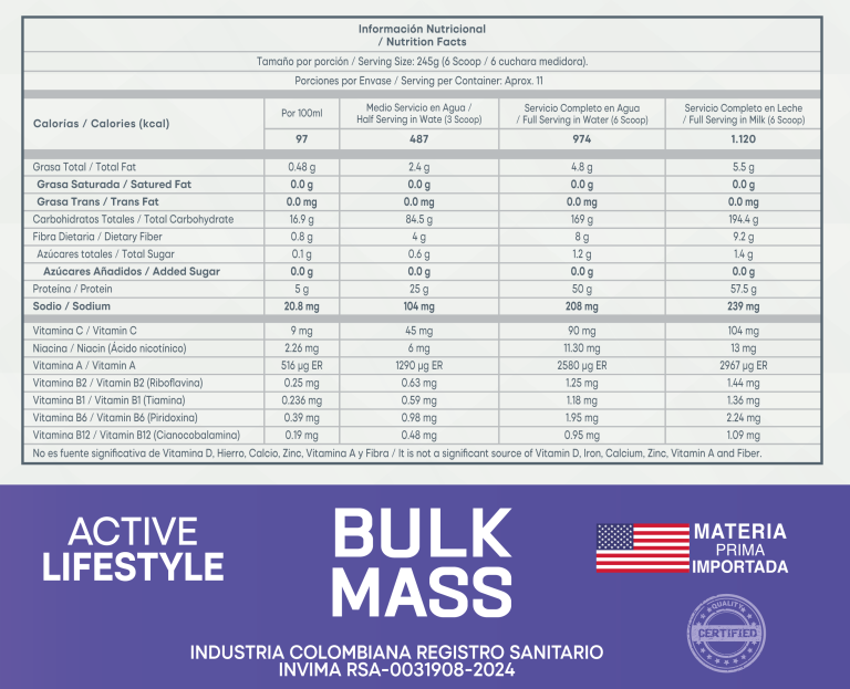 Proteína BULK MASS BEST ELITE