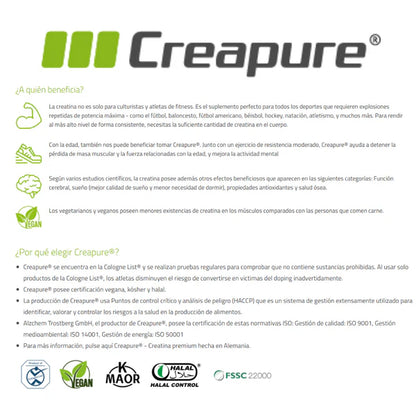 Creatine Monohydrate Red Label With Creapure 300 g DYMATIZE 60 Servicios Sin sabor
