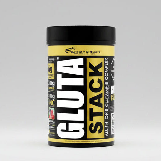 GLUTA STACK Glutamina todo en uno 510 g NUTRAMERICAN PHARMA 30 Servicios Frutos rojos