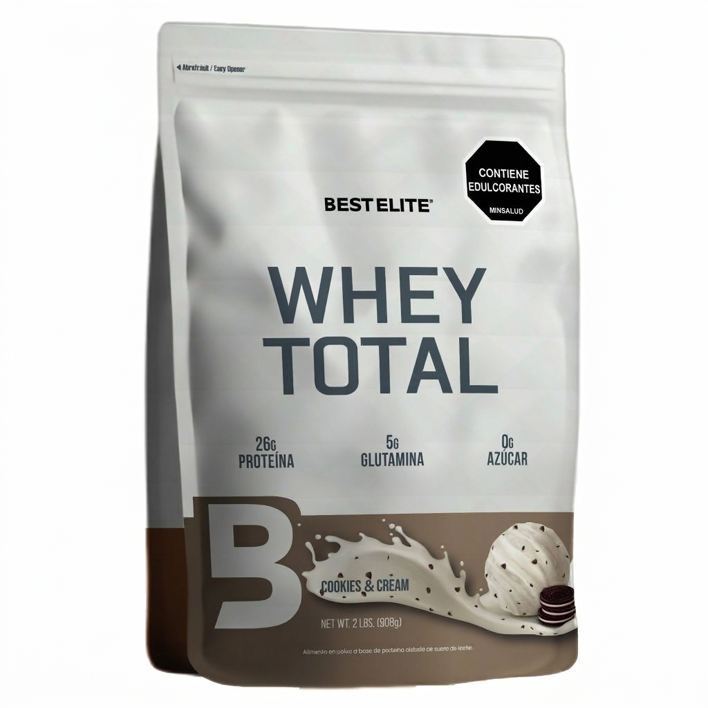 Proteína Whey Total Edición Limitada 5 lb BEST ELITE 75 Servicios Cookies & Cream