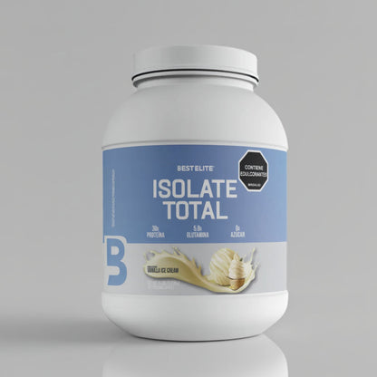 Proteína Isolate Total Edición Limitada 5 lb BEST ELITE 75 Servicios Vainilla Ice Cream