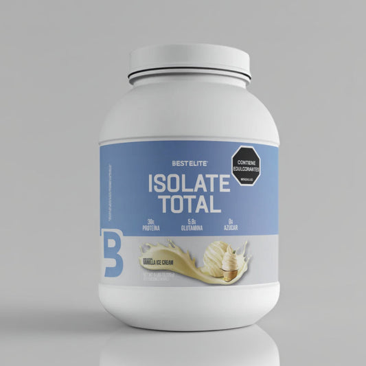 Proteína Isolate Total Edición Limitada 5 lb BEST ELITE 75 Servicios Vainilla Ice Cream