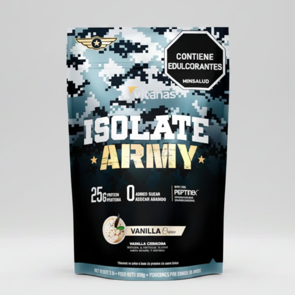 Isolate Army 2 lb VITANAS 30 Servicios Vainilla