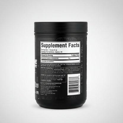 Creatine Platinum Monohydrate Micronized & Ultra Pure 450 g MUSCLETECH 90 Servicios Sin sabor