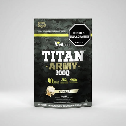 Titan Army 2 lb VITANAS 3,5 Servicios Vainilla