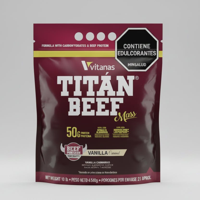 Titan Beef Mass VITANAS Vainilla Caramelo