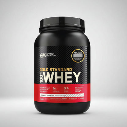 Whey Protein 100% Gold Standard 2 lb OPTIMUM NUTRITION 29 Servicios Fresa