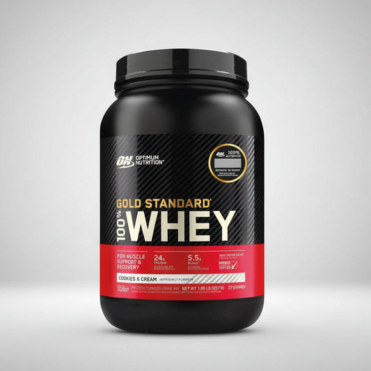 Whey Protein 100% Gold Standard 2 lb OPTIMUM NUTRITION 29 Servicios Fresa